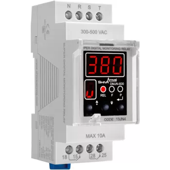 سوپر کنترل فاز دیجیتال مدل DMJN-۶۰۰ سری N شیوا امواج SUPER DIGITAL MONITORING RELAY MODEL DMJN-600 N SERIES SHIVA AMVAJ 13JN4