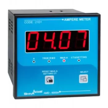 آمپرمتر ۹۶ مدل AMD-۶۰۰۰A شیوا امواج AMMETER 96 MODEL AMD-6000A SHIVA AMVAJ 22D2