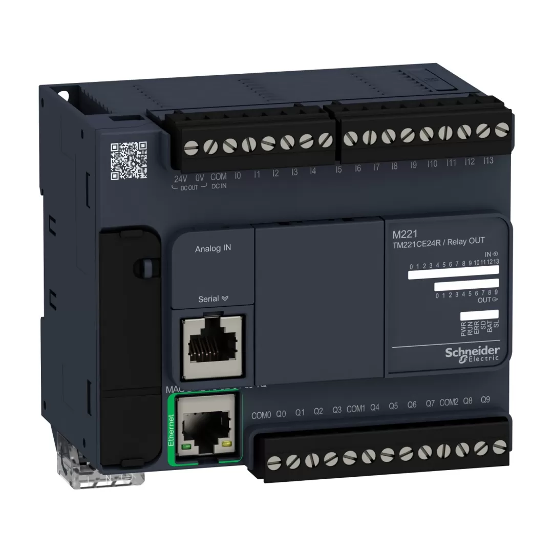 PLC اشنایدر الکتریک مدل TM۲۲۱CE۲۴R  TM221CE24R  اشنایدر الکتریک Schneider Electric