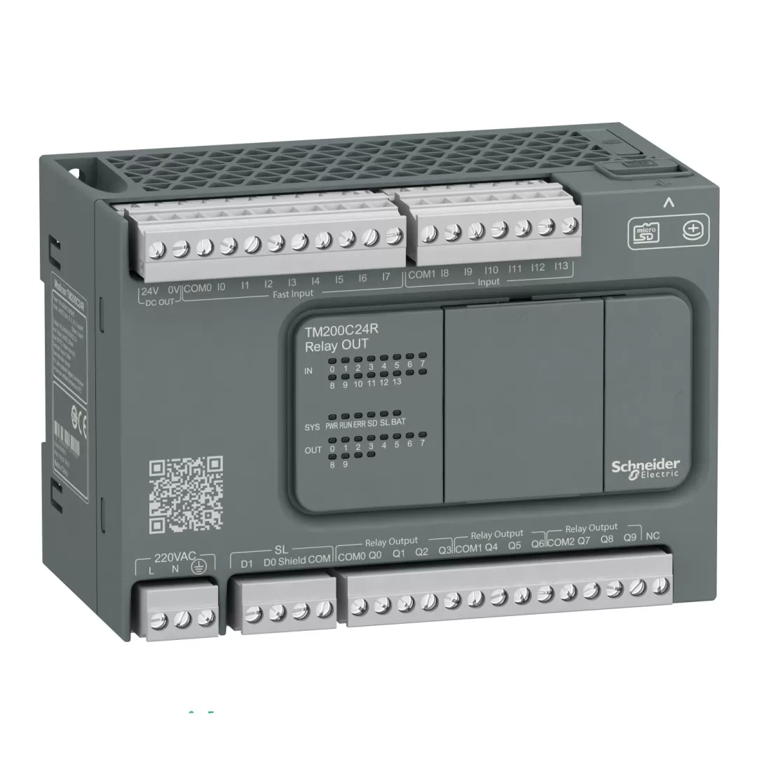 PLC اشنایدر الکتریک مدل TM۲۰۰C۲۴R  TM200C24R  اشنایدر الکتریک Schneider Electric