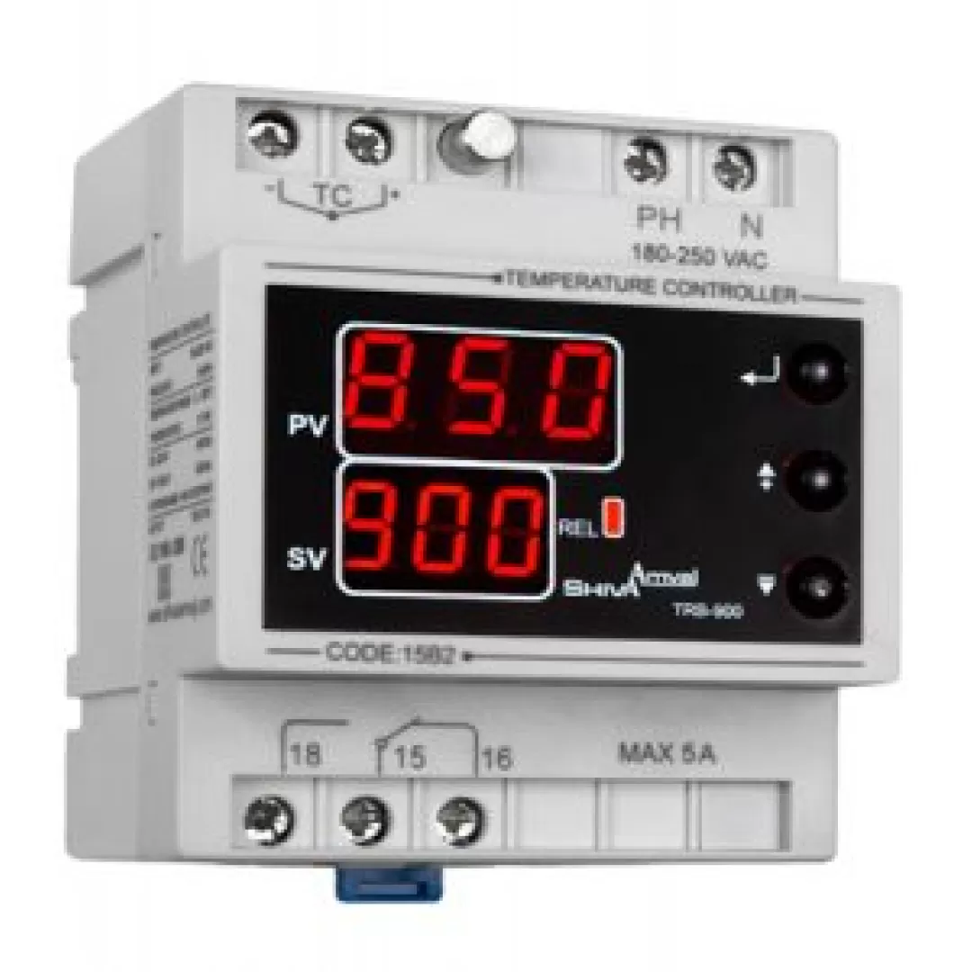 ترموستات ۹۰۰-۰ مدل TRB-۹۰۰ شیوا امواج TEMPERATURE CONTROLLER 0.. 900 MODEL TRB-900 SHIVA AMVAJ 15B2  شیوا امواج SHIVA AMVAJ