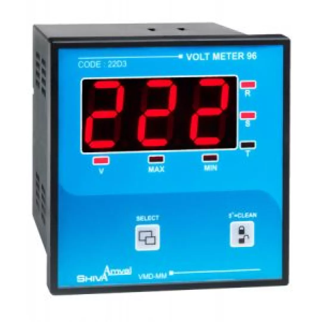 ولت متر تکی ۹۶ مدل VMD-MM شیوا امواج VOLTMETER 96 MODEL VMD-MM SHIVA AMVAJ 22D3  شیوا امواج SHIVA AMVAJ