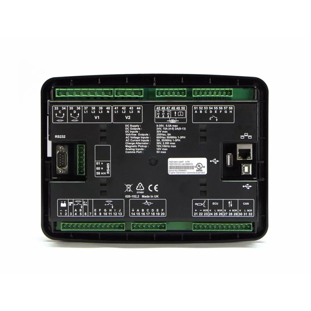 برد کنترل دیزل ژنراتور DSE ۷۴۲۰ دیپ سی AUTO SRART AND AUTO MAINS FAILURE CONTROL MODULES MODEL DSE 7420 DEEP SEA   دیپ سی Deep Sea