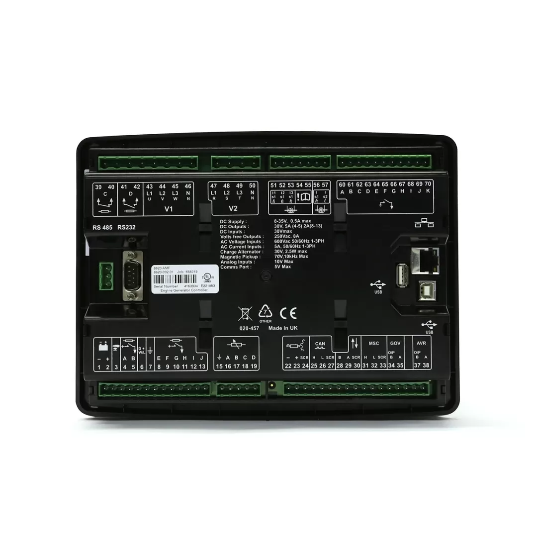 برد کنترل دیزل ژنراتور DSE ۸۶۲۰ دیپ سی AUTO SRART AND AUTO MAINS FAILURE CONTROL MODULES MODEL DSE 8620 DEEP SEA   دیپ سی Deep Sea
