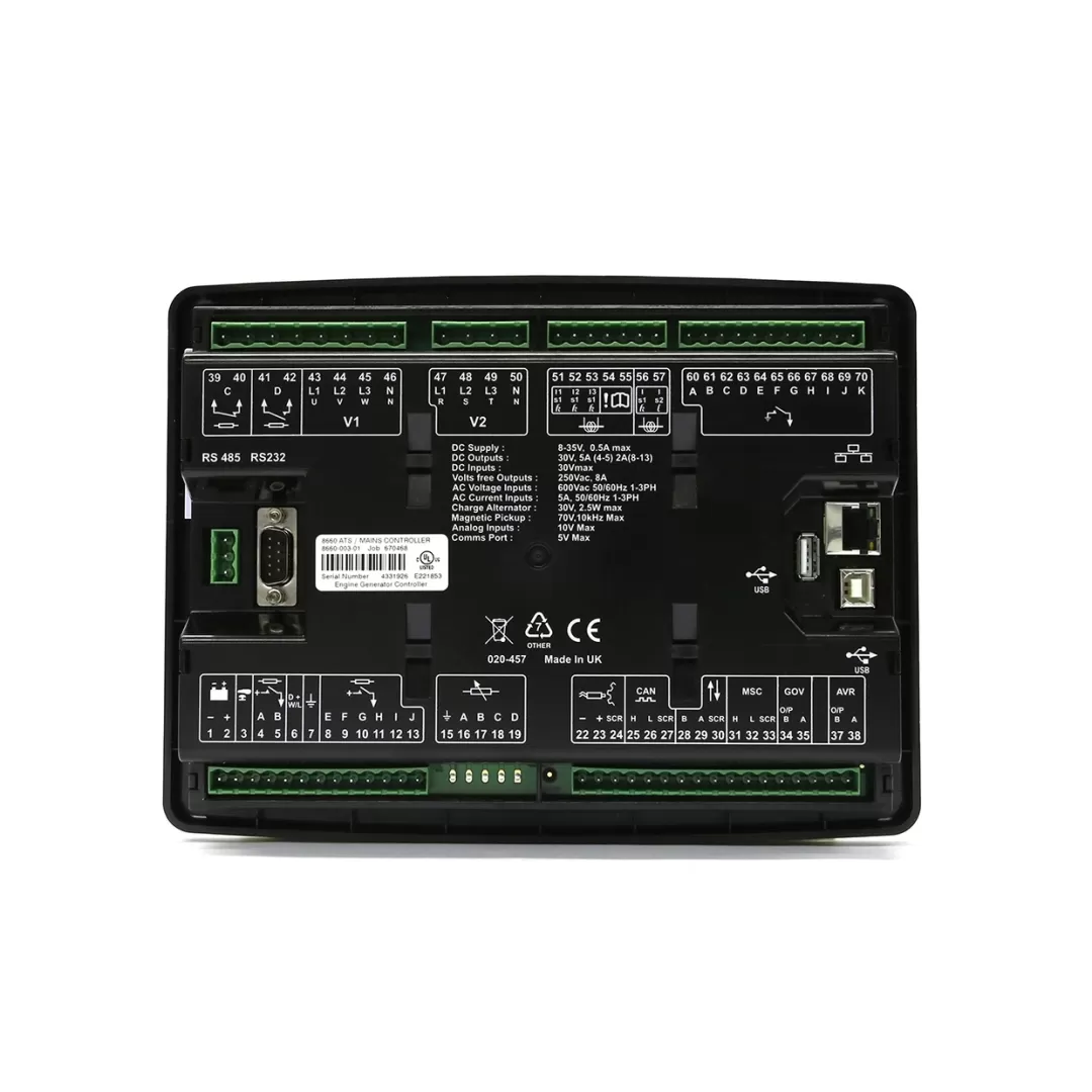 برد کنترل دیزل ژنراتور DSE ۸۶۶۰ دیپ سی AUTO SRART AND AUTO MAINS FAILURE CONTROL MODULES MODEL DSE 8660 DEEP SEA   دیپ سی Deep Sea