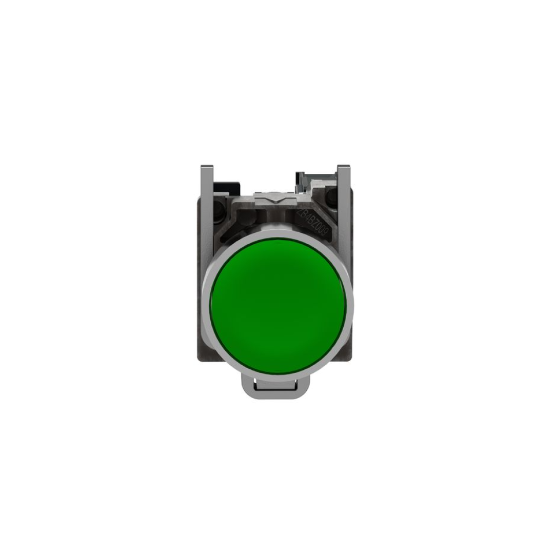 پوش باتن استارت مدل XB۴BA۳۱ اشنایدر PUSH BUTTON, METAL, FLUSH, GREEN, Ø22, SPRING RETURN, UNMARKED, 1 NO   اشنایدر الکتریک Schneider Electric