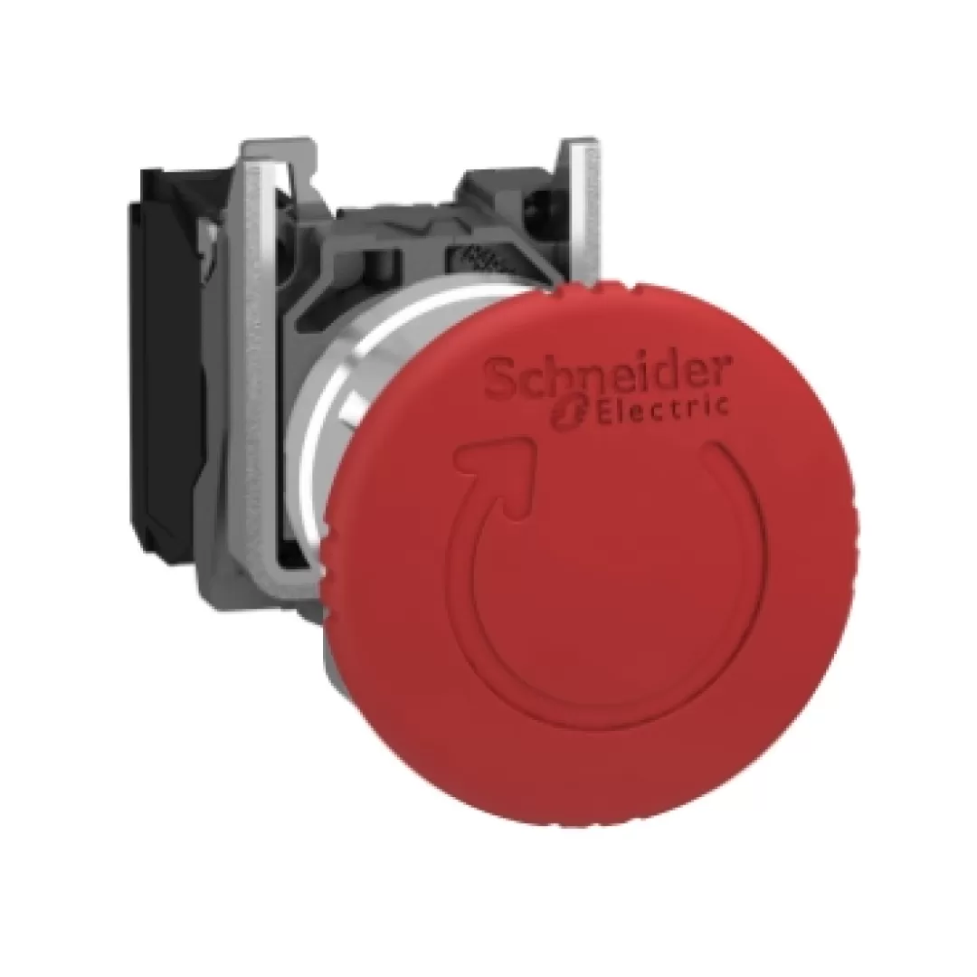 امرجنسی استاپ مدل XB۴BS۸۴۴۲ اشنایدر EMERGENCY STOP, METAL, FLUSH, RED, Ø22, SPRING RETURN, UNMARKED, 1 NC   اشنایدر الکتریک Schneider Electric
